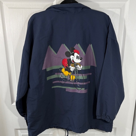 Navy Mickey Mouse Windbreaker Jacket - Picture 3 of 7